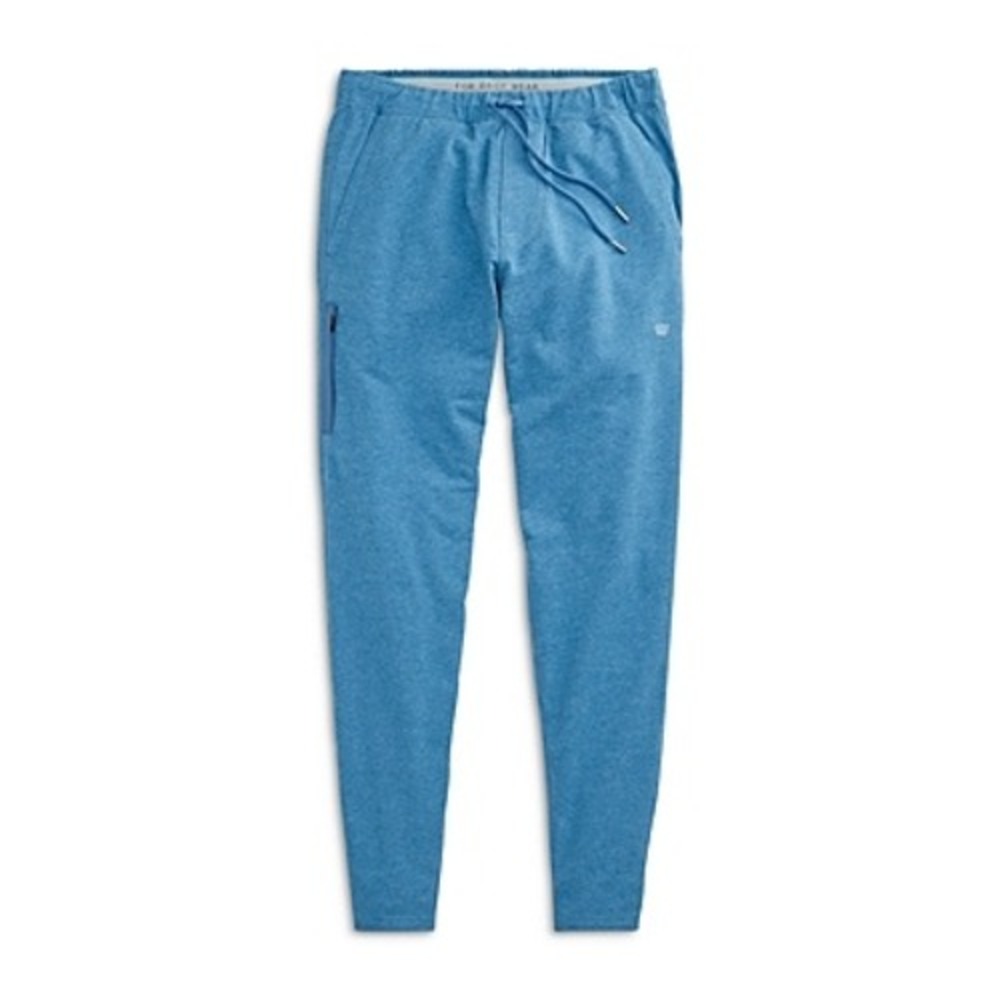 Mack Weldon Men's Ace Sweatpants Chambray Heather Modern Fit French‎ Terry